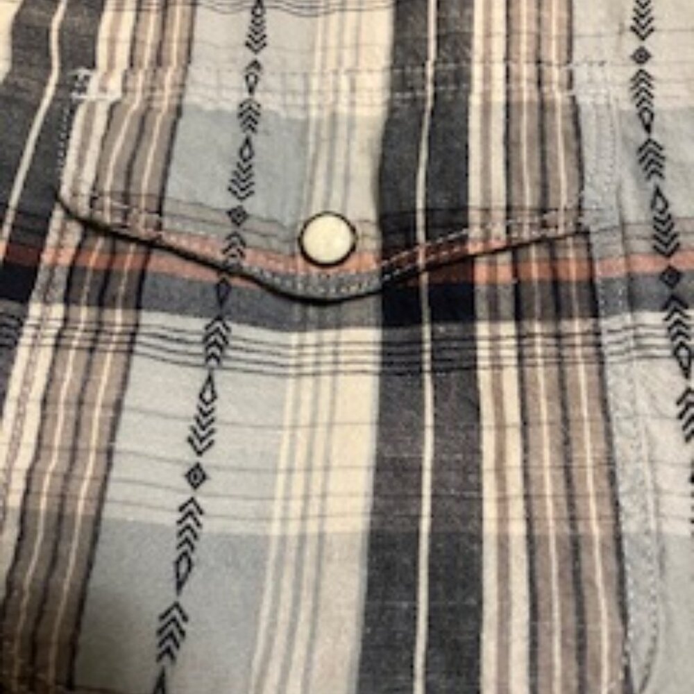 Lucky Brand Western Snap L/S Shirt  Size M  Classic Fit
